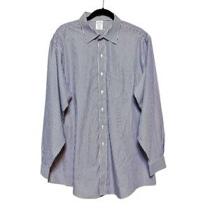 Brooks Brothers Classic Supima Cotton Dress Shirt Men 18-35 Preppy Corporatecore